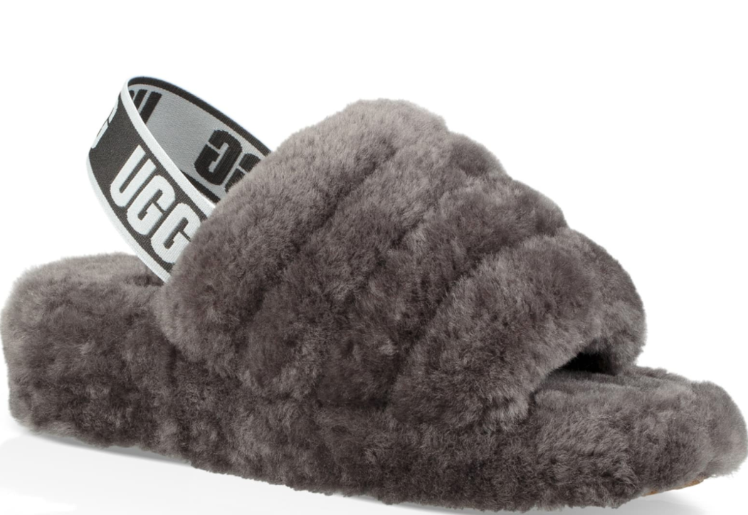 UGG Fluff yeah Genuine shearling sandal