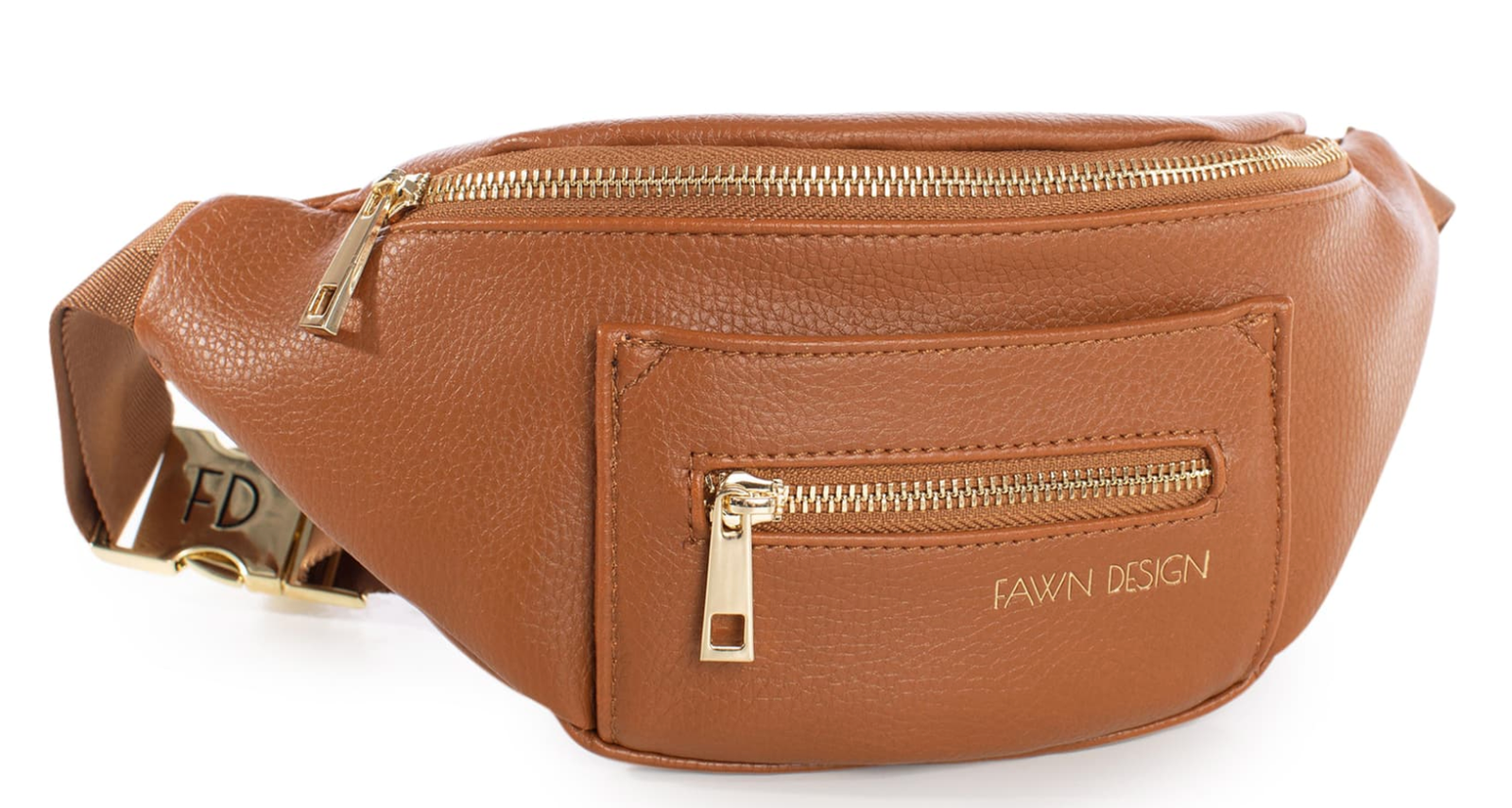 FAWN DESIGN The Fawny Faux Leather Belt Bag travel essential