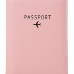 Pink passport holder a traveling essential