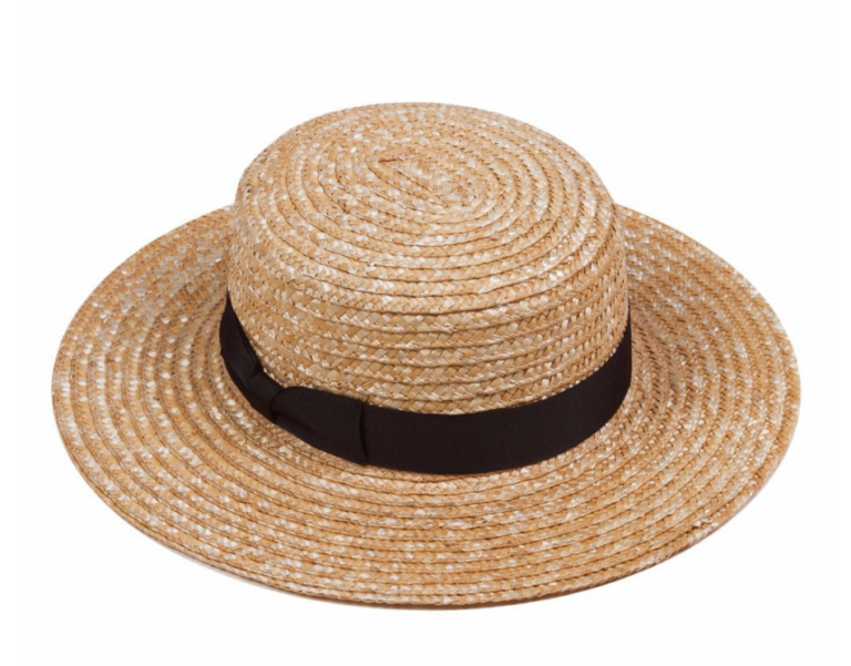 The Spencer Boater hat is a perfect minimal hat accessory