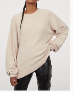 light beige oversized sweater