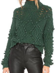 dark green sweater