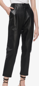 black leather pants