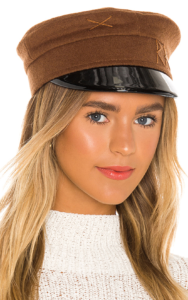 Embroidered boy cap in brow