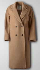Slouch Coat in brown cocoa