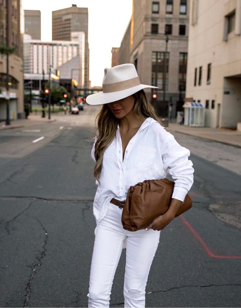 all white outfit